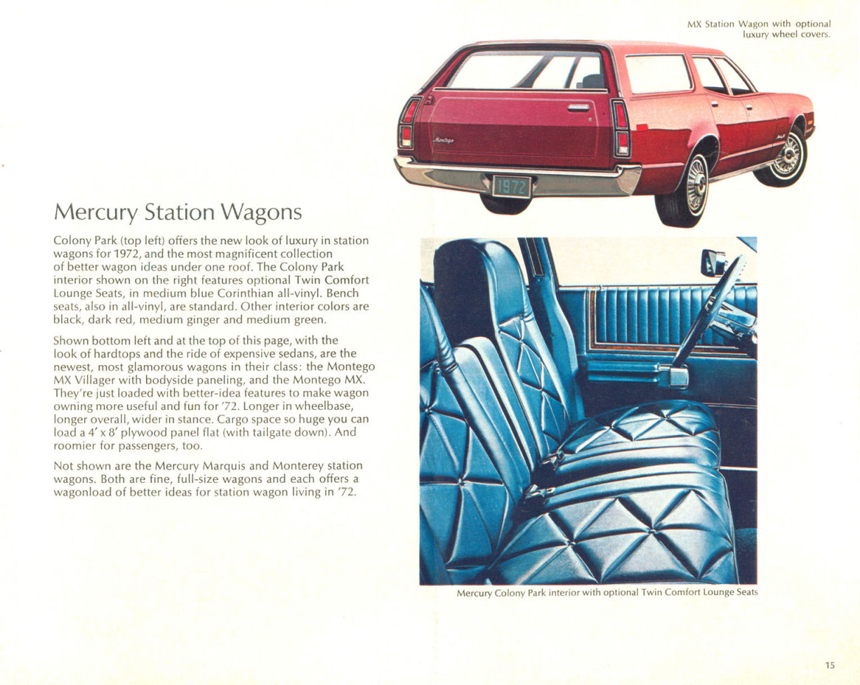 1972 Mercury Brochure Page 4